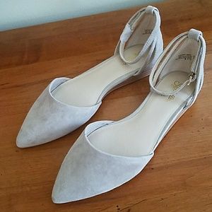 Seychelles Suede Dorsay Flat